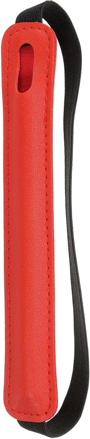 PATIKIL Stylus Holder for Tablet, Universal Pen Sleeve Retractable Stylus Pen Holder Elastic Pencil Pocket Case Protective Pouch for Tablet Case Notebook, Red