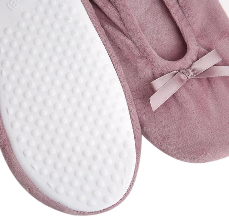 Women's Terry Classic Cotton & Velour Ballerina Slippers (Pack of 2)
