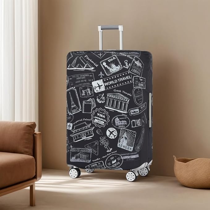 Travelkin Luggage Covers For Suitcase Tsa Approved,Suitcase Cover Protector Fit 26-28 Inch Luggage