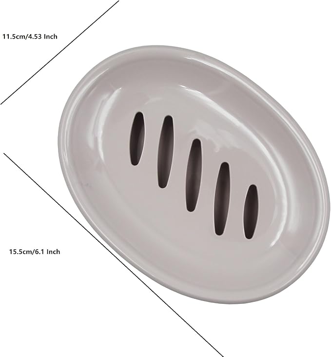 2 Pack Plastic Soap Dish with Drain,Sponge Holder,for Shower,Bathroom,Kitchen (Pink)