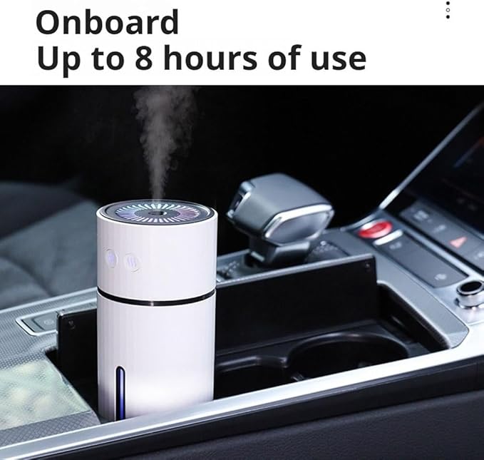Dog Humidifier, Portable USB Rechargeable Desktop Humidifier with Night Light & Timer, Quiet Mini Humidifiers for Bedroom, Office, Travel & Car