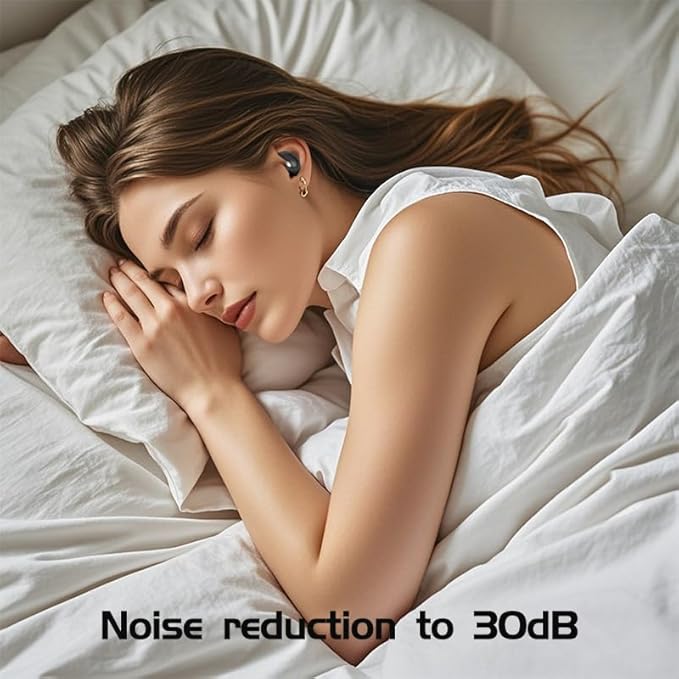 Ear Plugs for Sleep 32dB Noise Reduction Soft Comfy Reusable Silicone Earplugs for Work Travel Study Hearing Protection (Black, Heart)