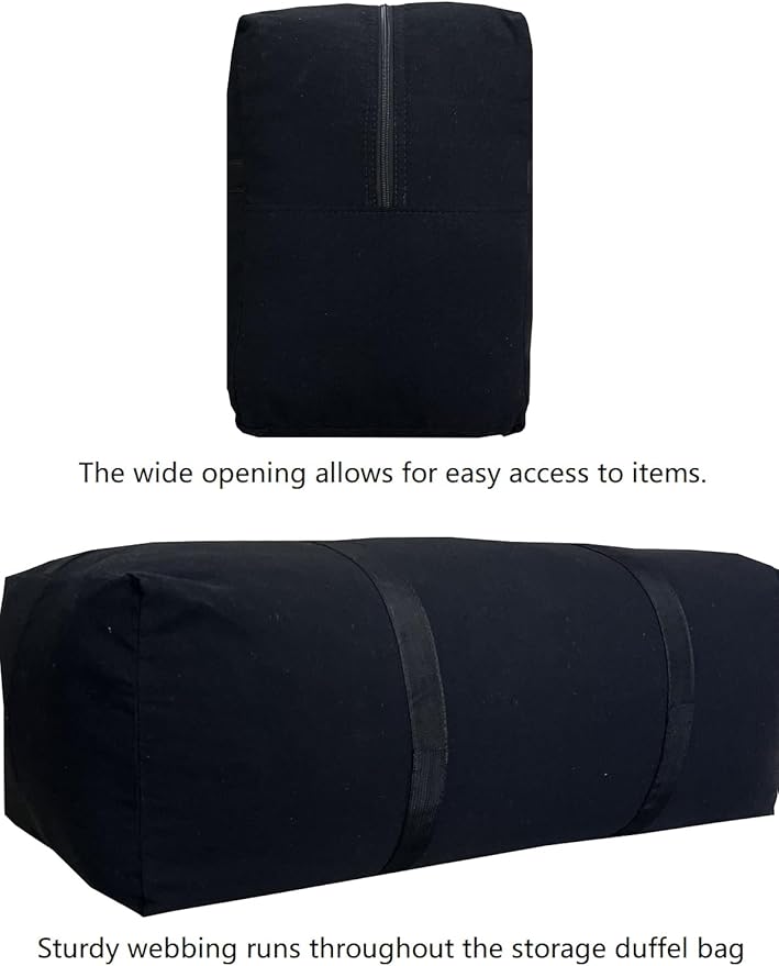 DoYiKe Extra Large Storage Duffle Bag with Zippers and Handles, Big Foldable Duffle Bag for Travel