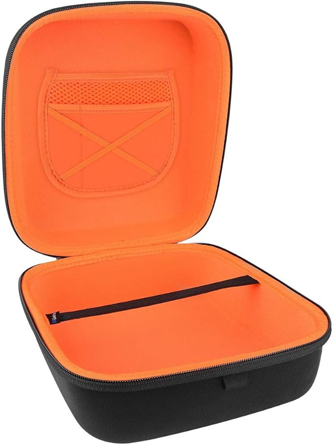 Geekria Shield Headphones Case Compatible with HiFiMAN Shangri-LA jr, Deva-Pro, DEVA, Sundara-C, Sundara, Arya, Ananda, Replacement Hard Shell Travel Carrying Bag with Cable Storage (Black)