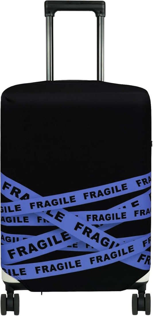 HYPER VENTURE Washable Luggage Cover - Fashion Suitcase Protector Fits 18-22 Inch Luggage (Fragile, S)