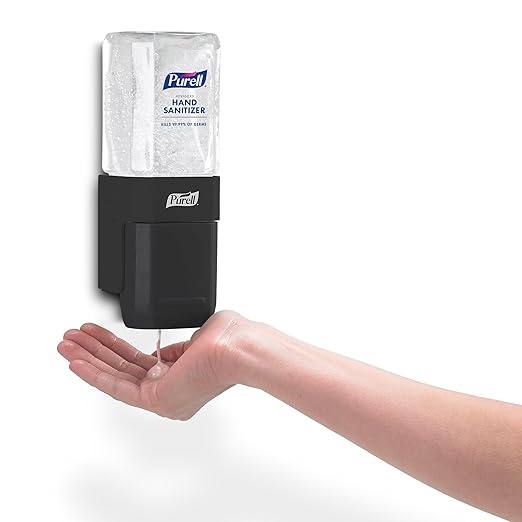 PURELL ES1 Hand Sanitizer Dispenser Starter Kit, Push-Style Dispenser with PURELL Advanced Hand Sanitizer Gel, 450 mL Refill (Pack of 1) - 4424-D6