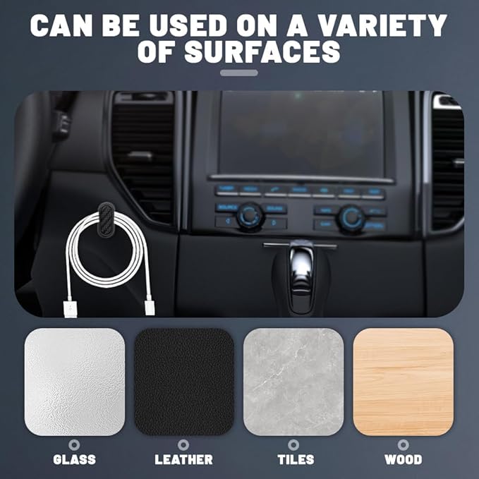 8PCS Car Mini Hooks, Car Dashboard Hook, Multifunctional Auto Backseat Hangers, Vehicle Interior Accessories Car Sticker Hooks for Key, Mask, Earphone, Charging Cable, Black