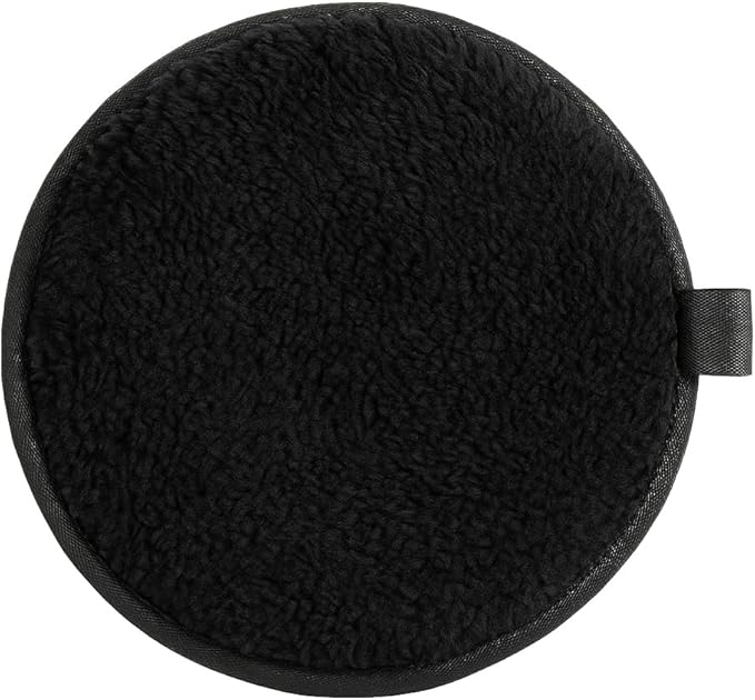 Reusable Makeup Remover Pads, Washable Cotton Rounds with Mesh Laundry Bag, Travel Pouch, Pad Holder - Reusable Cotton Rounds for All Skin Types - Perfect for Face Care, eco Friendly (Black)
