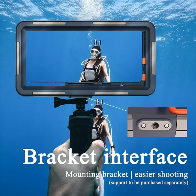 2026 Underwater Snorkeling Diving Phone Case for Phone 17/16/15/14/13/12Pro Max/Galaxy S26/S25/S24/S23.(50ft/15m) Professional Scuba Dive Waterproof Case Underwater Photo Video（Blue）