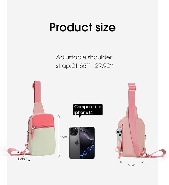 Birthday Gifts for 8 9 10 11 12 Year Old Teens Girls Kids, Fanny Pack Crossbody Bag Sling Belt Bags Purse, Dorm Travel Essentials for Girls Fashion, Preppy Tween Teen Girl Gift Trendy Stuff