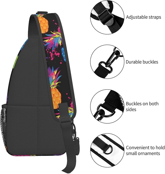 Sling Backpack Unisex Crossbody Chest Bag Shoulder Chest Bag For Women Men Hiking Travel