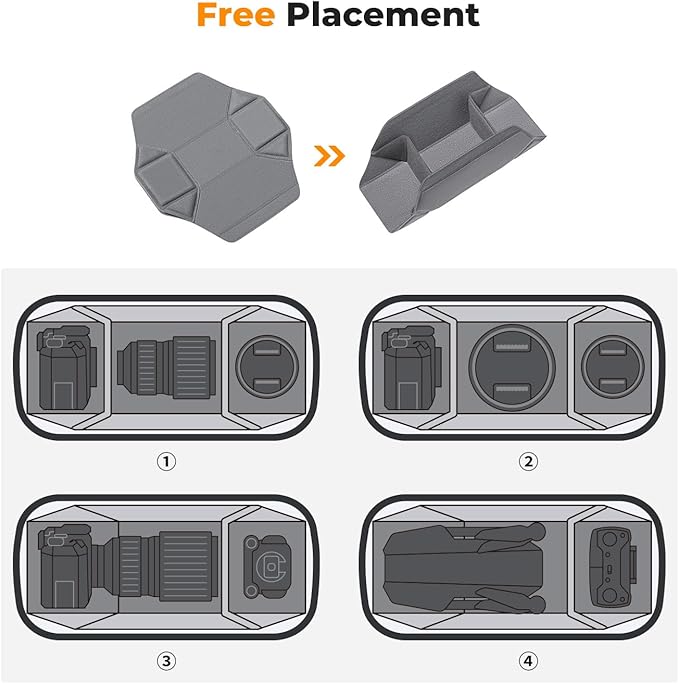 K&F CONCEPT Camera Sling Bag Crossbody Bag Waterproof Camera Shoulder Backpack DSLR/SLR/Mirrorless Camera Case