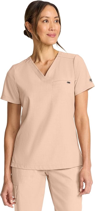 Healing Hands Women's Tops V-Neck Scrub Top Tuck-in with Welt Chest Pocket HH755