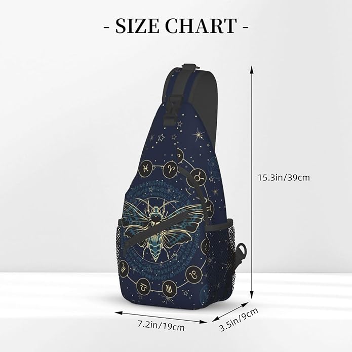 Sling Backpack Unisex Crossbody Chest Bag Shoulder Chest Bag For Women Men Hiking Travel