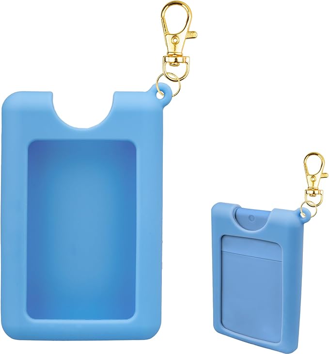 VANEST Silicone Case Compatible with Noshinku Pocket Hand Sanitizer, Protective Case with Keychain for Refillable Travel Size, Hand Sanitizer Spray Accessory