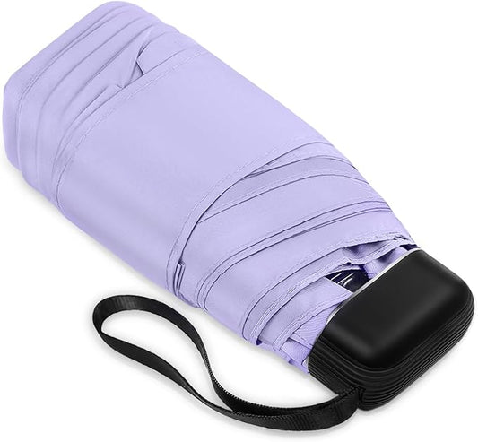 Mini Umbrella - Compact, Waterproof Travel Umbrella for Light Rain, Suitable for Women's Purse and Pocket