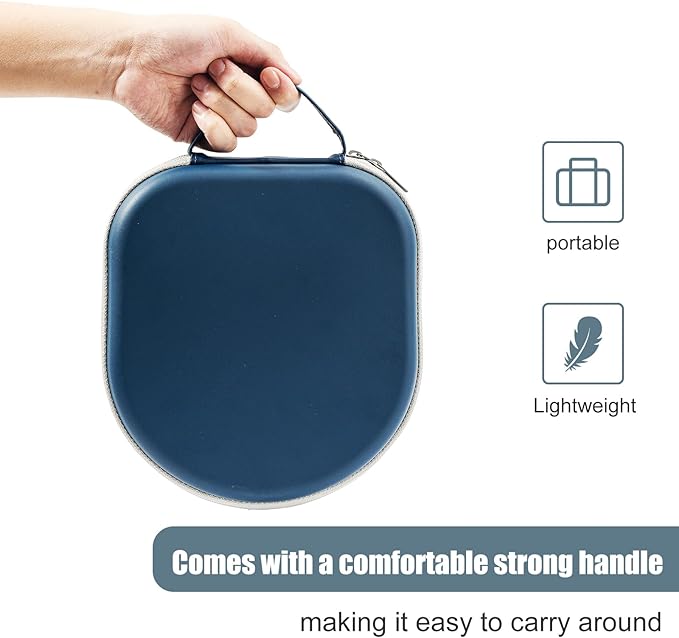 ProCase Hard Case for Sony WH-CH720N/ WH-CH710N/ WH-CH520/ WH-CH510/ WH-1000XM5/ WH-1000XM4/ WHXB910N/ Bose 700 Noise Cancelling Wireless Headphones, Travel Carrying Bag with 2 Dust Covers -Navy