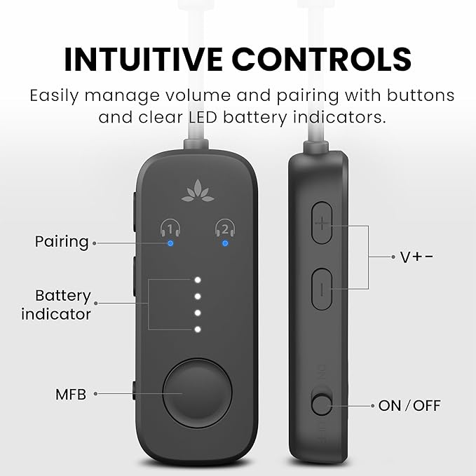 Avantree Relay – Airplane Bluetooth Adapter for AirPods, Bose & Wireless Headphones, Qualcomm Chip, aptX Adaptive & HD Audio Transmitter, 25Hrs Battery, 3.5mm AUX for Flight, Travel & Gym