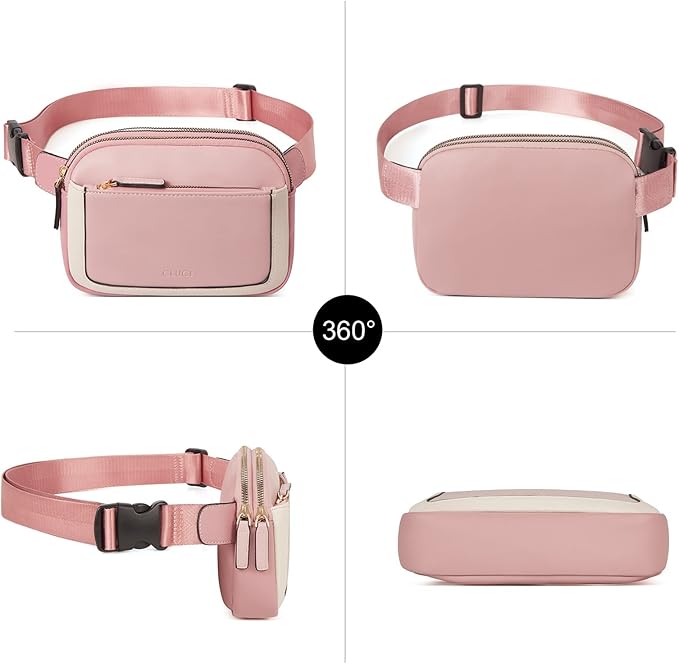 CLUCI Fanny Packs for Women Cross body, Belt Bag for Women, Mini Everywhere Crossbody Waist Bag Adjustable Strap, Vegan Leather Women's Fanny Pack