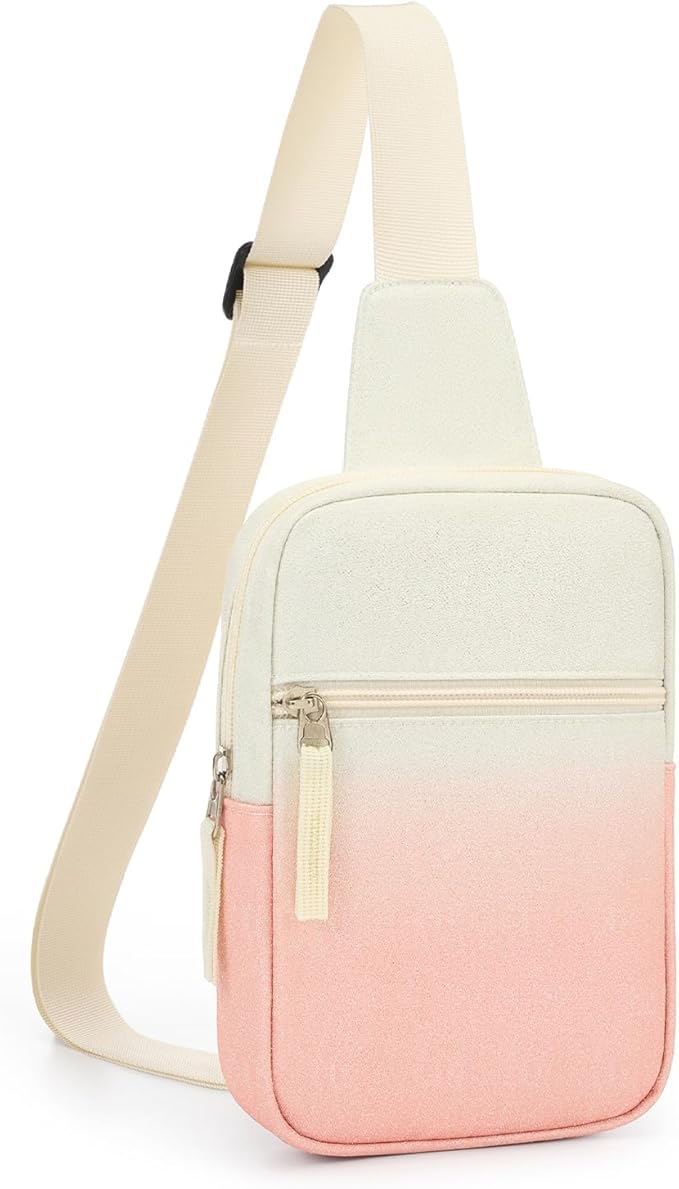 Birthday Gifts for 8 9 10 11 12 Year Old Teens Girls Kids, Fanny Pack Crossbody Bag Sling Belt Bags Purse, Dorm Travel Essentials for Girls Fashion, Preppy Tween Teen Girl Gift Trendy Stuff