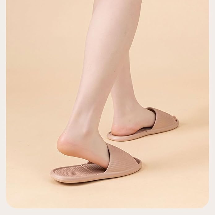 Shower Shoes Travel Foldable Portable Non Slip Slippers for Hotel Guests Swimming Spa Unisex Men Women Lightweight EVA Bathroom Slides Quick Drying Water Resistant Footwear