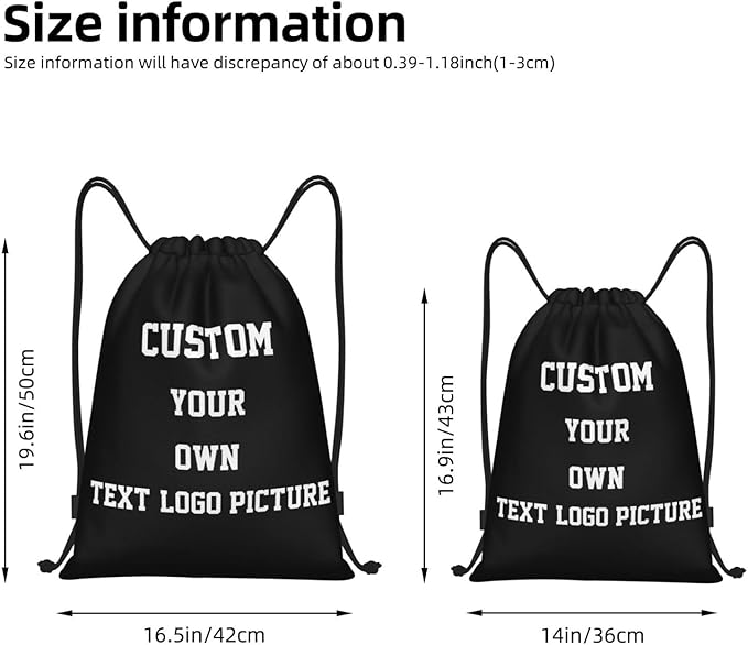 Custom Drawstring Backpack Personalized Drawstring Bag Bulk Plain Sports String Bag Sport Gym Sackpack for Women Men
