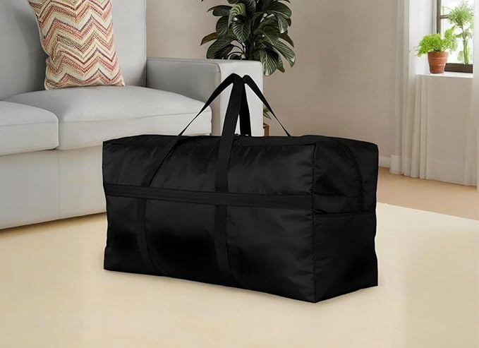 DoYiKe Extra Large Storage Duffle Bag with Zippers and Handles, Big Foldable Duffle Bag for Travel