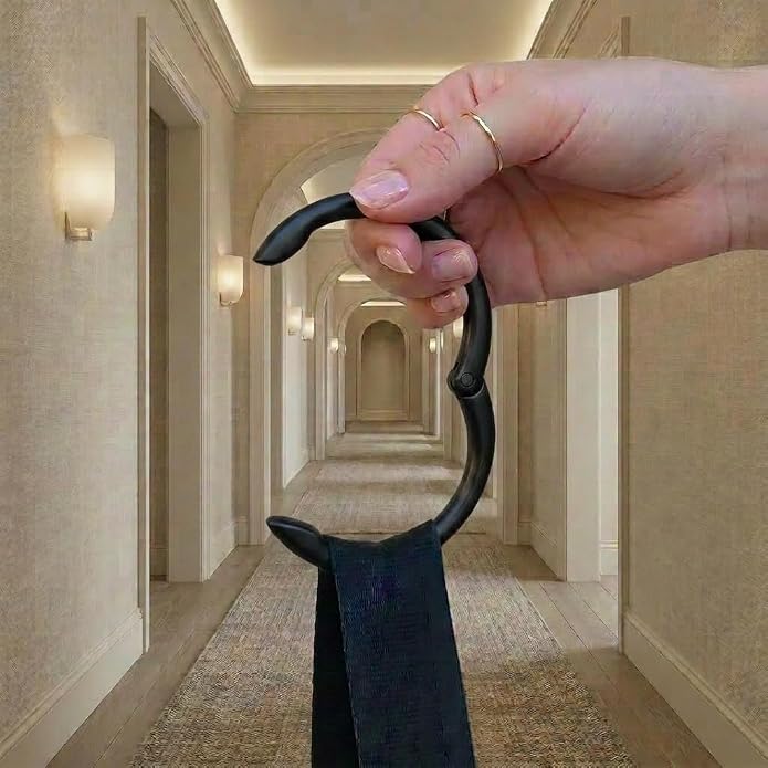 Clipa Bag Hanger - The Ring that Opens Into a Hook, Closes Automatically | Hangs Almost Anywhere in Just 1/2" of Space | Holds 33 lbs | 9 Styles | 3 yr Warranty