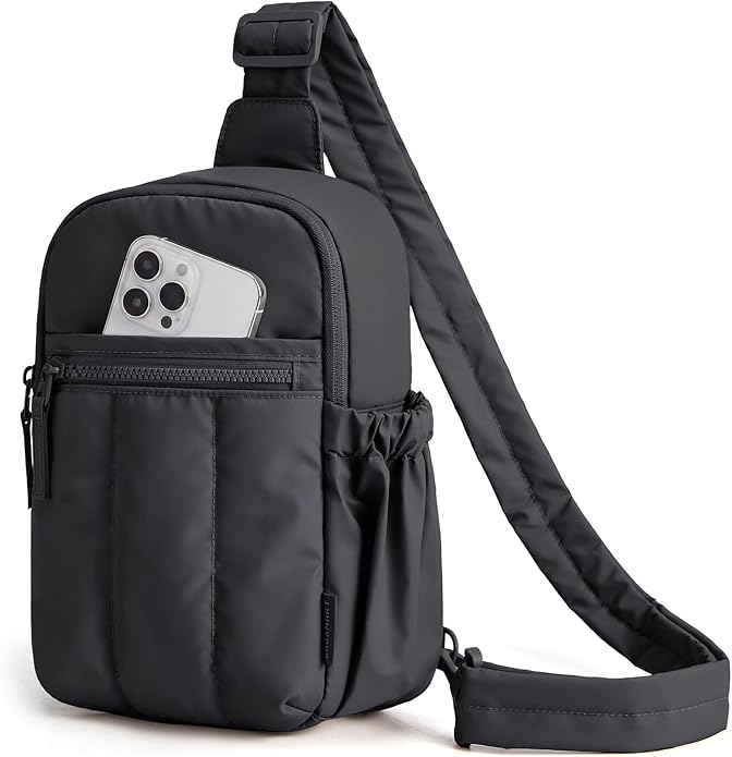 BAGSMART Small Crossbody Bags for Women, Puffer Sling Bag Fanny Packs, Purses Hobo Handbag for Daily Travel Hiking