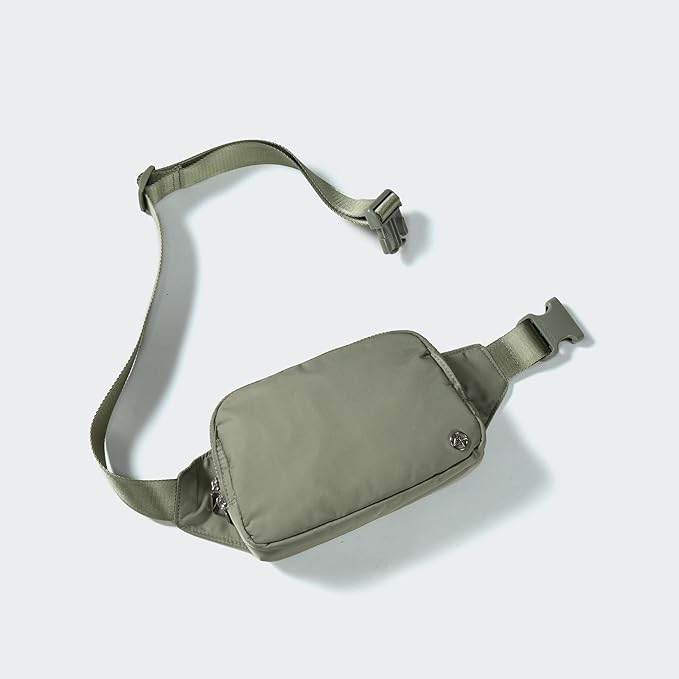 Pander Belt Bag Large 2L, Nylon Fanny Pack Purse for Women and Men with Adjustable Strap