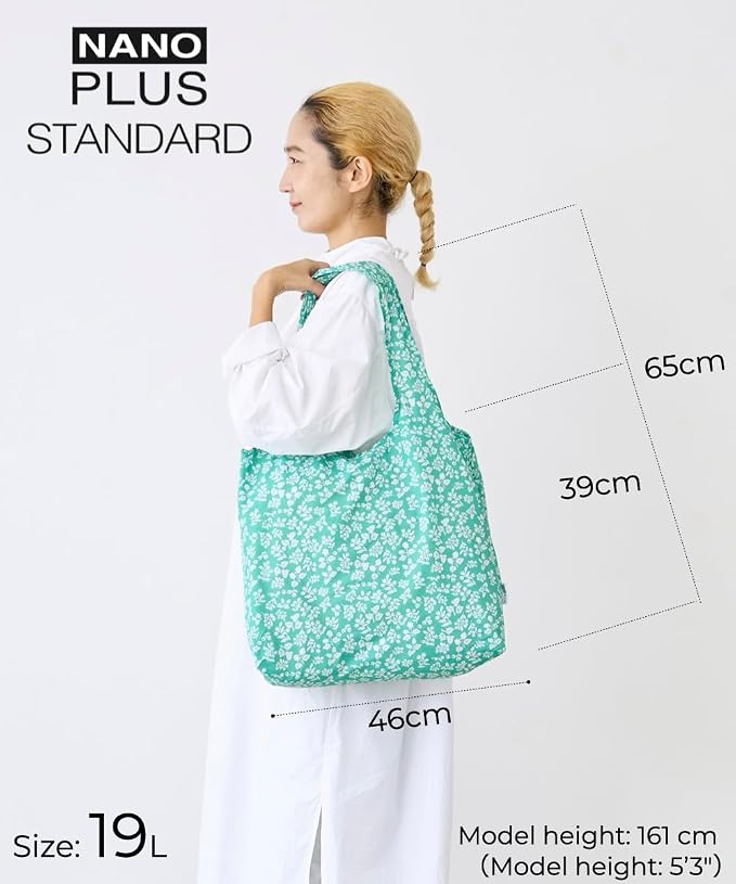 Compact Reusable Grocery Tote Bag – Lightweight, Foldable & Packable Shopping Bag for Travel