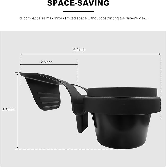 2 PCS Car Window Multifunctional Storage Organizer, Vehicle Door Side Hanging Storage Rack with Cup Holder, Auto Window Mount Organizer for Cell Phone Earphone Key Water Cup