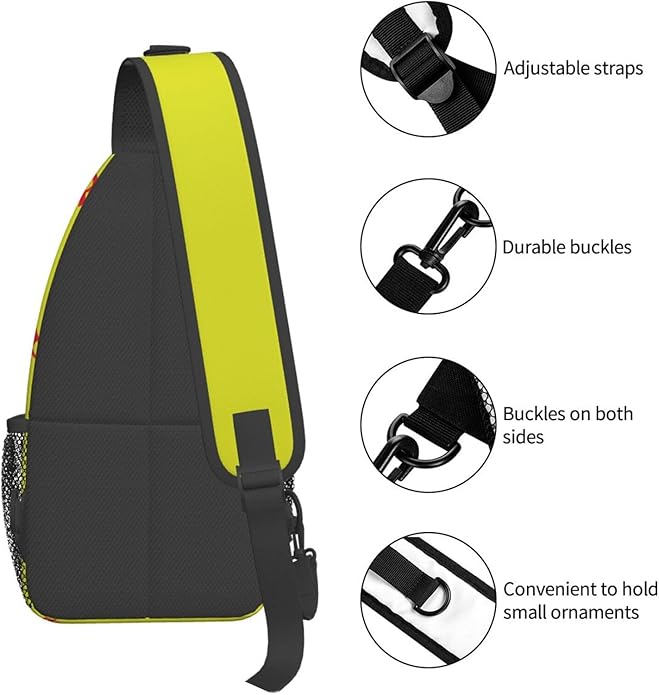 Sling Backpack Unisex Crossbody Chest Bag Shoulder Chest Bag For Women Men Hiking Travel