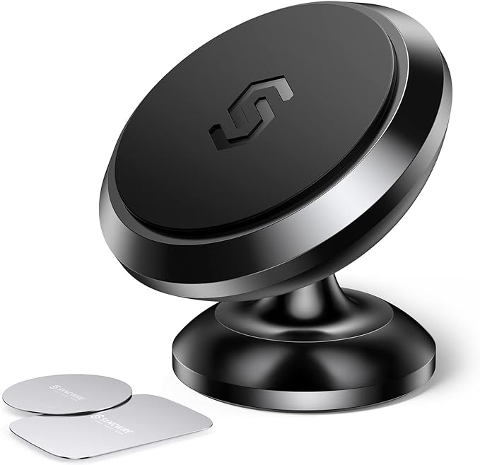 SYNCWIRE Magnetic Car Phone Holder for Dashboard, 360° Adjustable Strong Magnets Cell Phone Car Mount Compatible with iPhone, Samsung, Android etc.