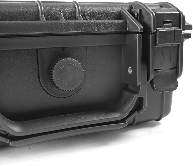 MaxWorks 51015 Waterproof Hard Case IP67 – Protective Foam Interior, Fits 8.5" x 6" x 3.9" Items – Rugged Storage for Camera, Tools, Valuables – 9.1" x 7.6" x 4.4" Exterior, Black