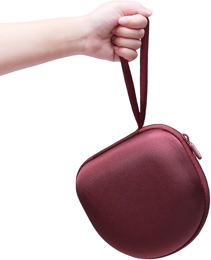 Headphone Case Compatible with BERIBES/TOZO/KVIDIO/Beats/Soundcore Anker/JBL Noise Cancelling Over-Ear Headphones, Wine Red