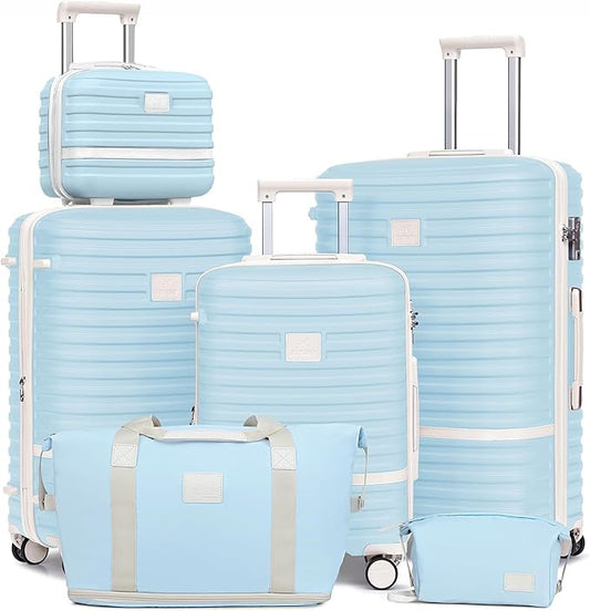 Joyway Luggage Set 3 Piece Suitcase Sets with Spinner Wheel, Hardside Expandable Travel Luggage with TSA Lock (20/24/28)