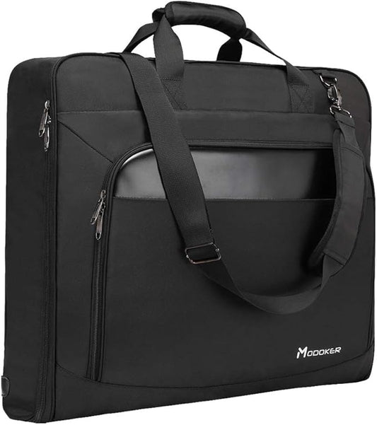 Modoker Carry On Garment Bags for Travel Hanging Clothes Suit Bag Luggage Organizer, Foldable Suit Carrier Gift for Men Women