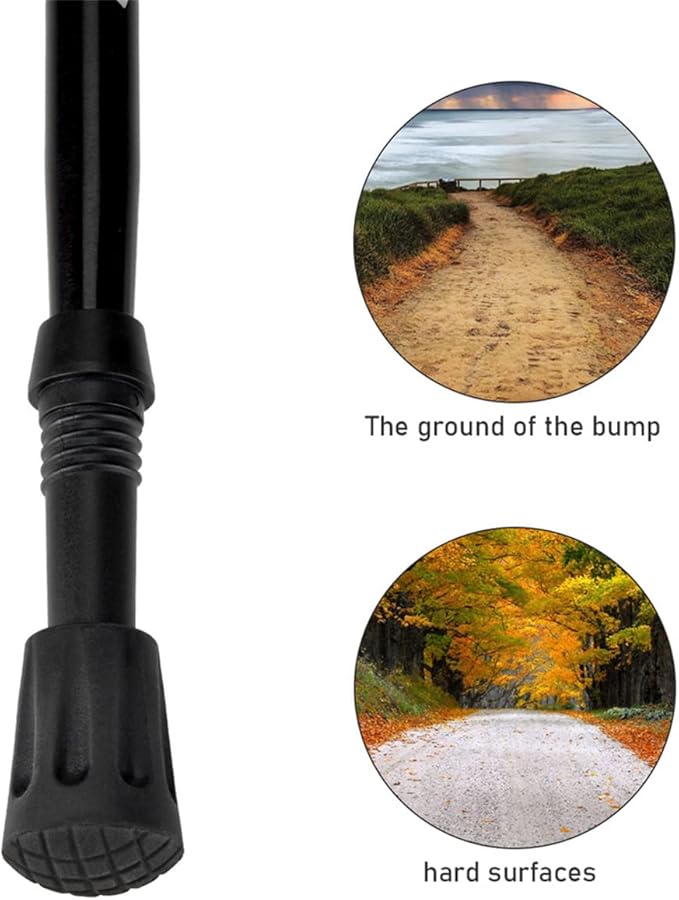 Trekking Pole Tips Set - Walking Sticks Replacement Tip Protectors - Snow & Mud Baskets