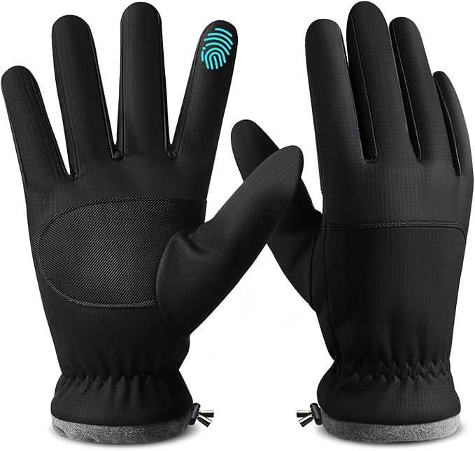 FEWTUR Winter Waterproof Gloves for Women and Men - Thermal Gloves with Touchscreen Fingers, Warm Gloves for Running, Bike and Hiking Cold Weather