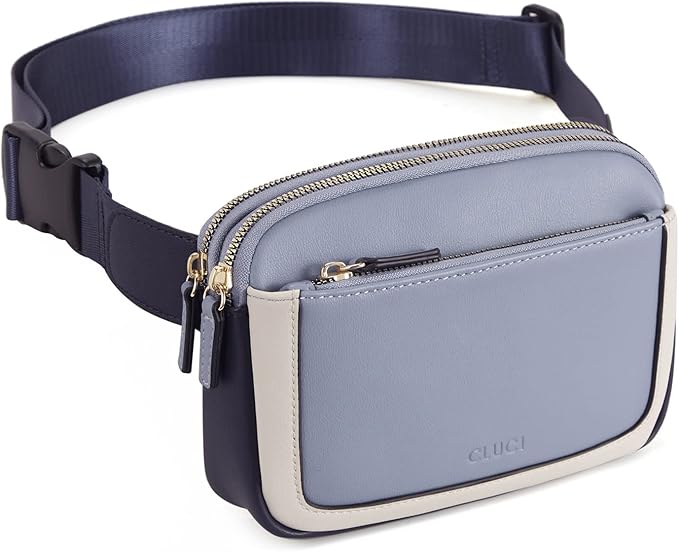 CLUCI Fanny Packs for Women Cross body, Belt Bag for Women, Mini Everywhere Crossbody Waist Bag Adjustable Strap, Vegan Leather Women's Fanny Pack