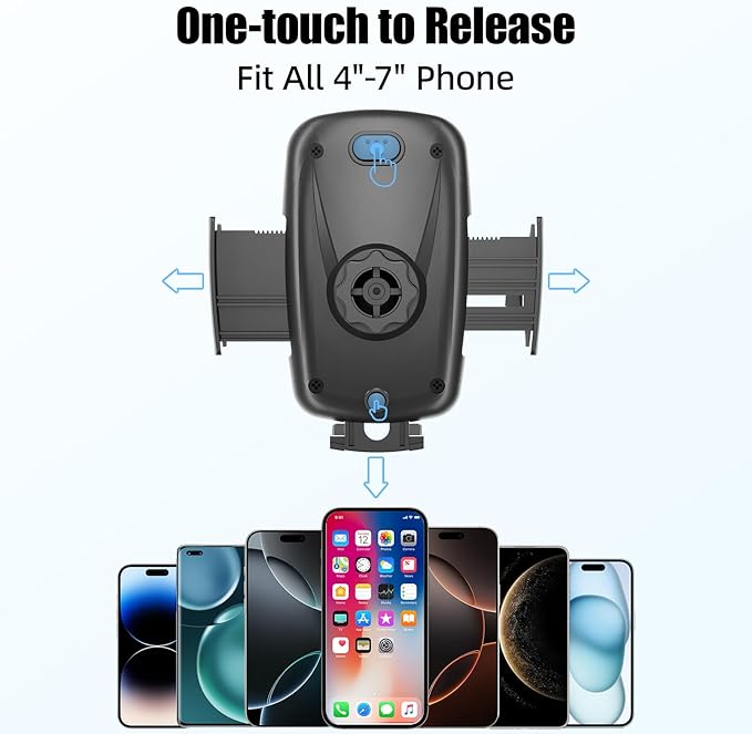 Cup Phone Holder for Car with 360° Adjustable Long Gooseneck, Cell Phone Holder Mount for Car | Truck | Golf Cart Compatible with iPhone & Samsung & All Smartphones