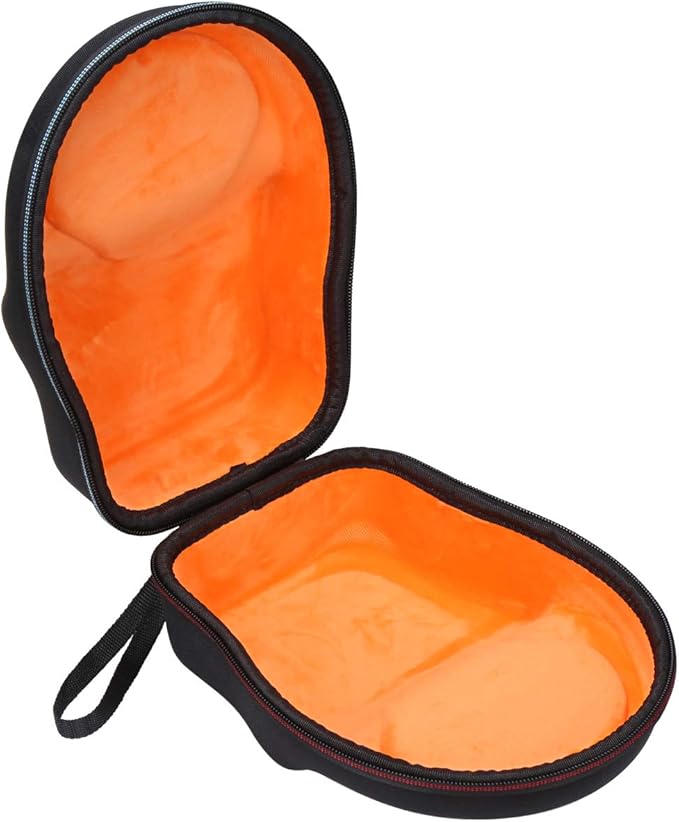 Mchoi Hard Portable Case Compatible with Beyerdynamic DT 990 PRO/DT 770 PRO Open Studio Headphone, Case Only (Black and Orange)