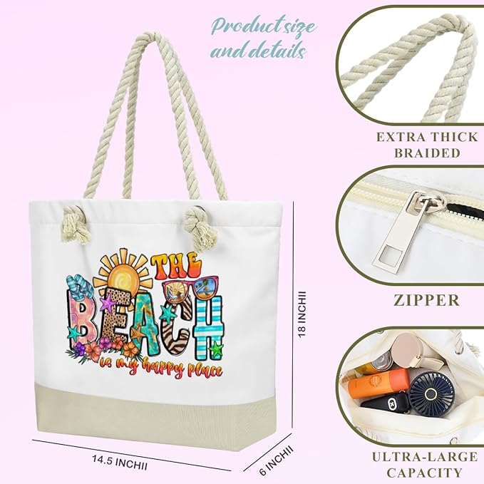 BELLOWDEER Beach Bags for Women, Wet Bag Cosmetic Bag for Beach Toiletries, Summer Travel Essentials, Gifts for Women