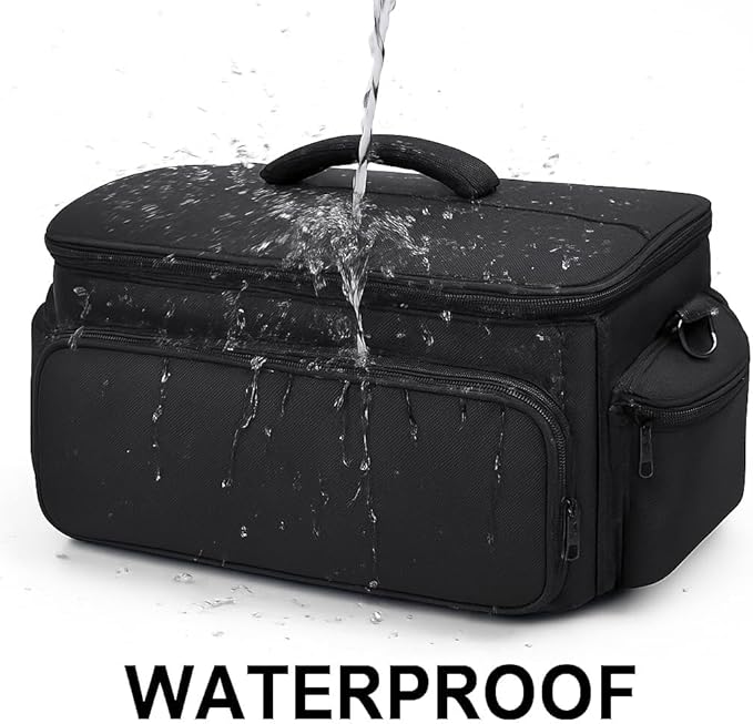 eCostConnection Extra Large Soft Padded Water Resistant Camcorder Equipment Gadget Bag/Case for Canon XA10, XA20, XA25, XH-G1s, XL2 and More Cameras Camcorders and DSLR
