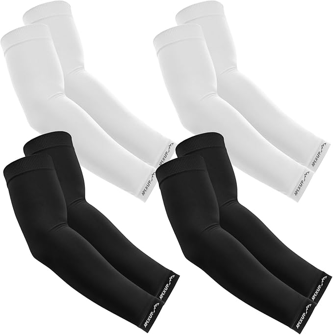 APEXUP Cooling Arm Sleeves for Men Women, UV Sun Protection UPF 50, Volleyball Arm Sleeves Compression Sleeves for Outdoor