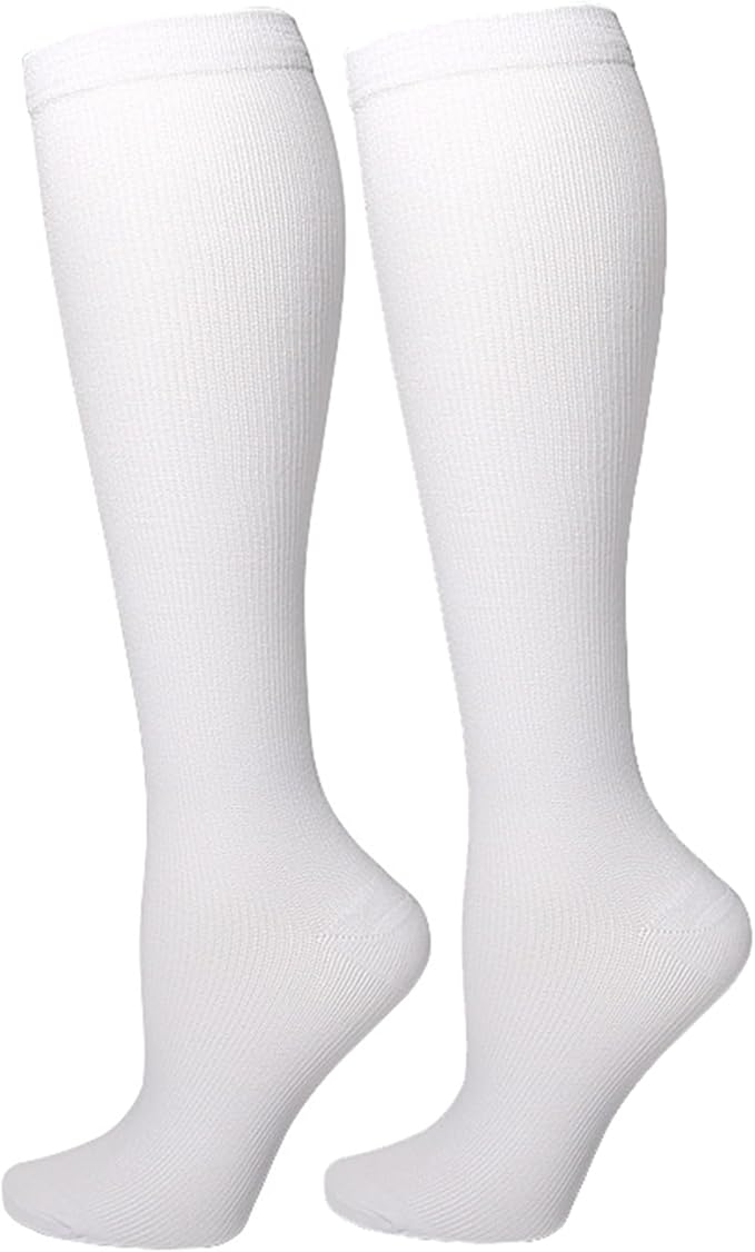 Bestjybt Compression Socks for Women & Men Circulation 15-20 mmHg Support Socks for Athletic Running Cycling