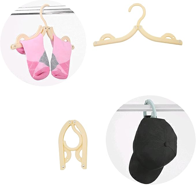 12 Pcs Portable Multifunctional Folding Clothes Hanger Travel and Business Enthusiasts are Used to fold Clothes Hanger