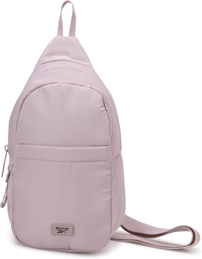 Reebok Unisex Crossbody Bag - Convertible Compact Durable Cross Body Bag for Women and Men - Gym and Travel Essentials, Size One Size, Thea II Latte