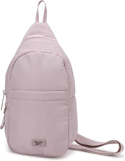 Reebok Unisex Crossbody Bag - Convertible Compact Durable Cross Body Bag for Women and Men - Gym and Travel Essentials, Size One Size, Thea II Latte